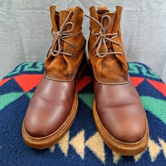 Clarks Boots Men Suede Leather Chukka Size 11 - Picture 1 of 16